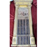 A 19th century giltwood and gesso framed pier glass, flanked by half turned pilasters,