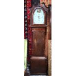 A Victorian mahogany and oak longcase clock,