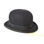 A black bowler hat 'The Perfectus' retailed by G A Dunn & Co. Ltd.