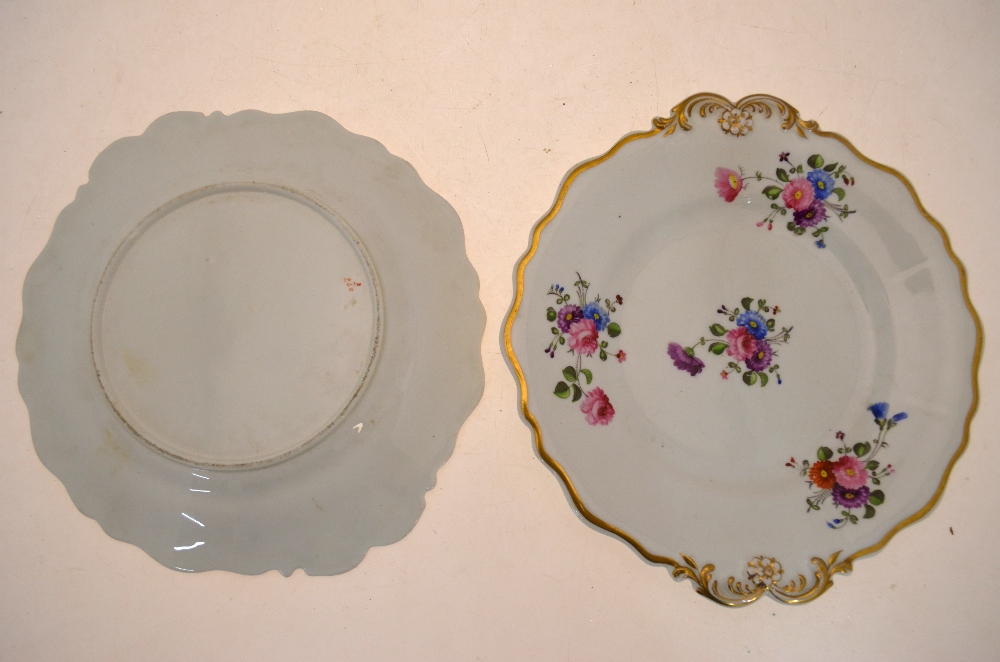 A Ridgway part tea service decorated with polychrome floral sprays and sprigs with gilt moulded - Image 4 of 8