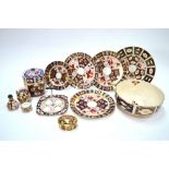 A quantity of Royal Crown Derby and other English Imari pattern wares,