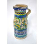 A 19th century Majolica jug, possibly Spanish,