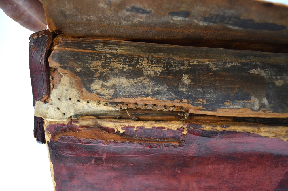 A Chinese red leather chest and cover of rectangular form, - Image 12 of 12