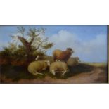 Thomas Sidney Cooper (1803-1902) - Sheep in a landscape, oil on canvas, 24 x 44.