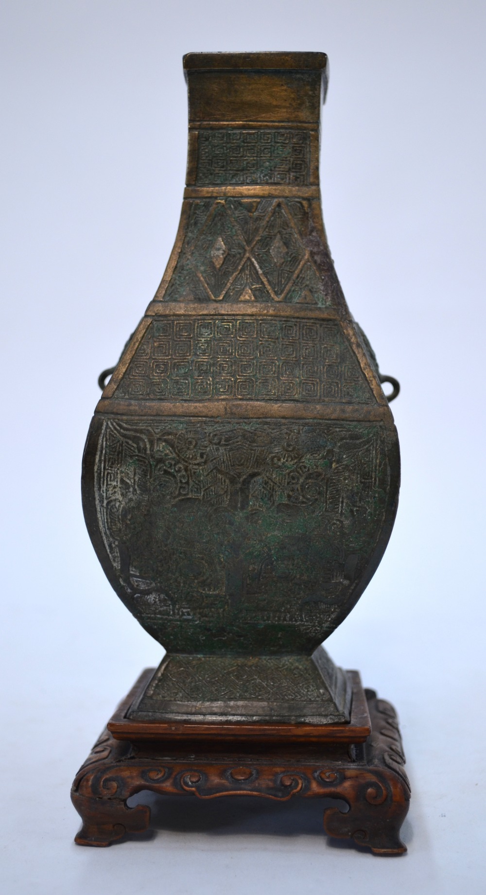 Three Asian metal objects, - Image 6 of 13