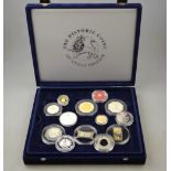 A collection of twenty five various silver proof commemorative world coins, including Millennium,