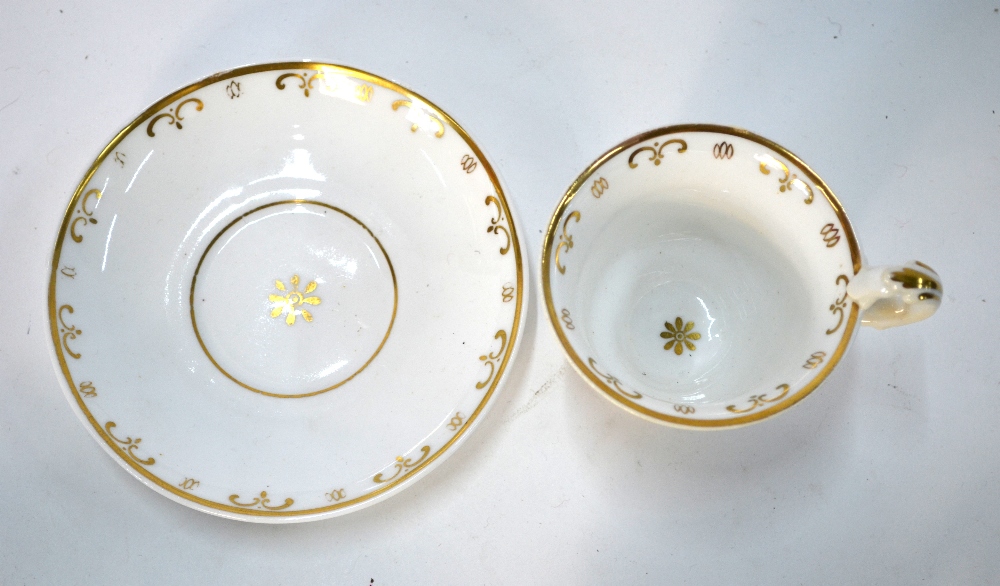 A collection of Ridgway breakfast and teawares decorated with gilt rims, c. 1840's, including patt. - Image 6 of 6