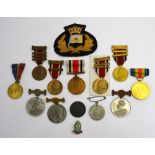 Assorted medals including a WWI Victory medal to R-26843 Pte. G.F.