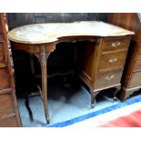 An Edwardian walnut ladies writing table,