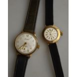 Two ladies 9ct gold wristwatches - Accurist and Regency,