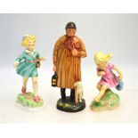 Two Royal Worcester figures - 'Thursday's Child has far to go' and 'March' to/w Royal Doulton