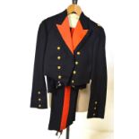 A WWII period Royal Artillery dress uniform complete with waistcoat and full complement of brass