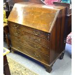 A George III mahogany bureau,