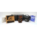 A boxed Abel Super 5 fly reel no S 888 with nylon pouch (little used),