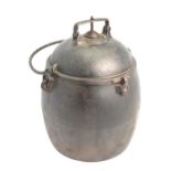 A vintage cast iron Cannon 7-quart pressure cooker