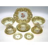 A Davenport Victorian part tea service,