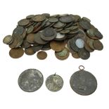 A quantity of 18th century and later World coins, including some British Empire,
