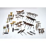 A collection of over fifty corkscrews - 19th century and later, including novelty, open barrels,