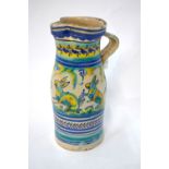 A 19th century Majolica jug, possibly Sp