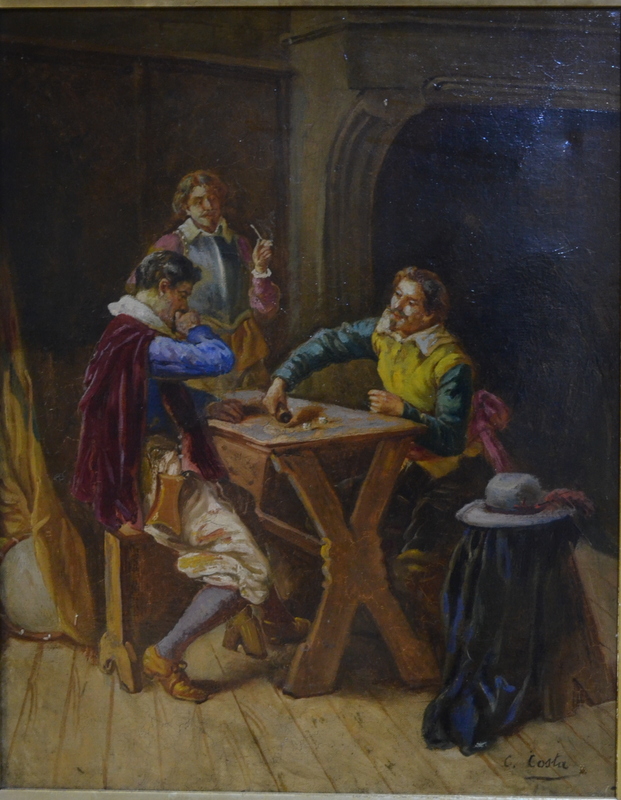 C Costa - Interior scene with three men - Image 2 of 4