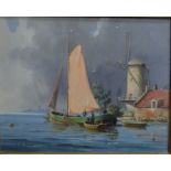 A de Groote (1892-1947) - Dutch view wit