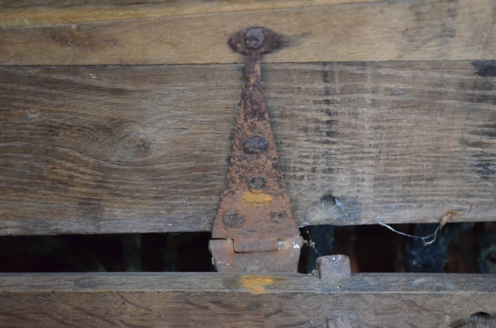An early 18th century oak coffer, the wi - Image 10 of 10