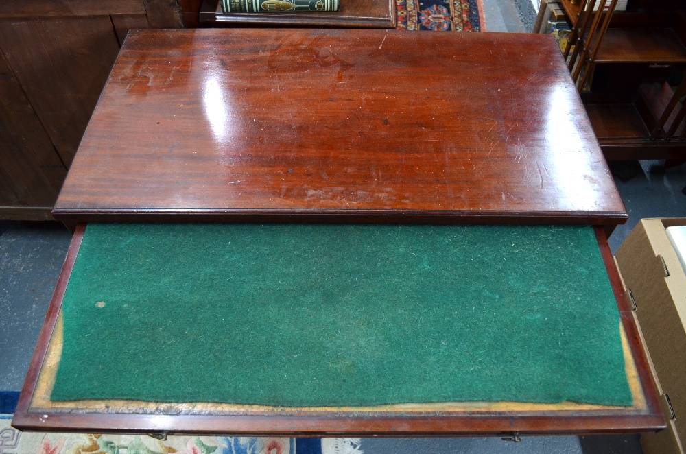 A George III mahogany chest of four long - Image 2 of 5