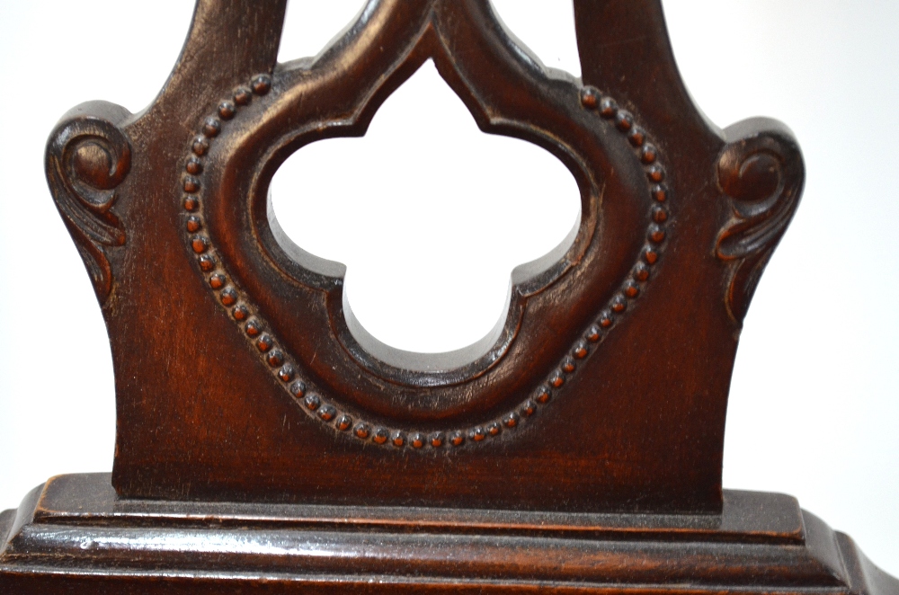 A pair of George III Chippendale style c - Image 5 of 5