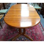 A Danish design teak extending dining table by Dyrlund, Denmark circa 1970's/80's,