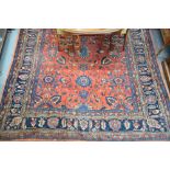 An old Persian Saruk carpet, the floral