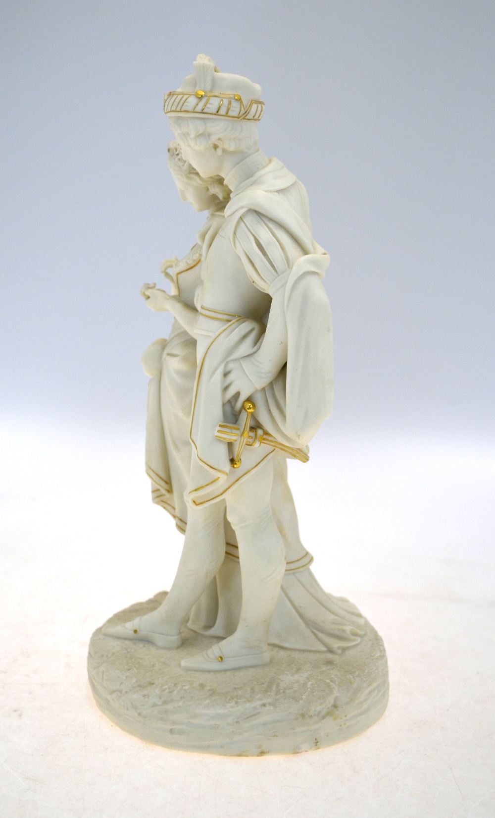 A Royal Worcester Parian group, modelled - Image 6 of 9