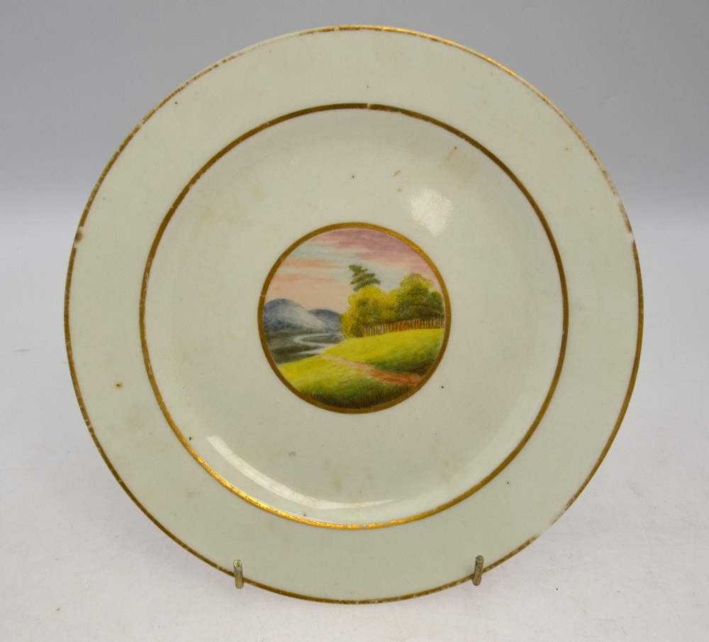 A Pinxton, Derbyshire dish decorated wit