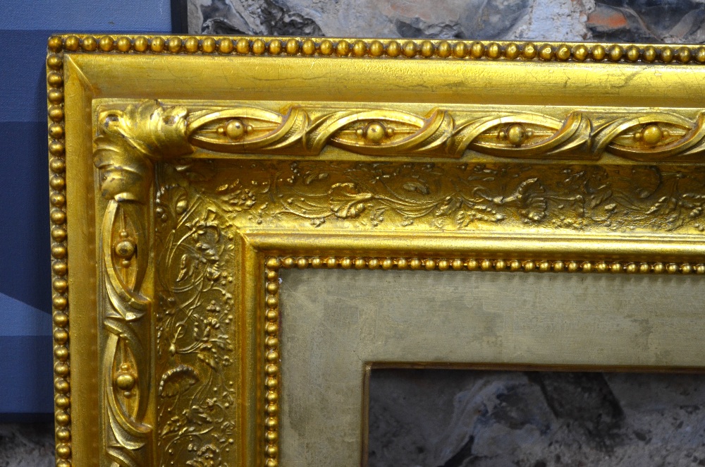 An antique rectangular giltwood picture - Image 2 of 2