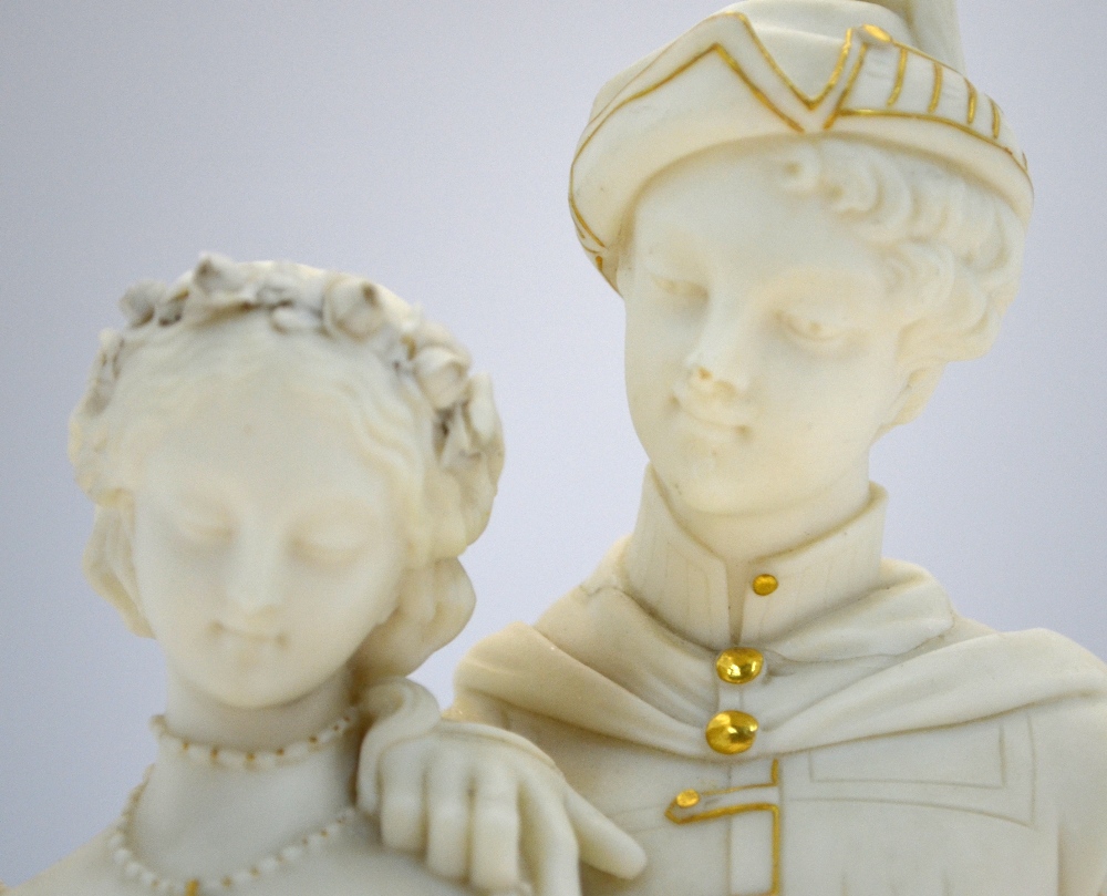 A Royal Worcester Parian group, modelled - Image 8 of 9
