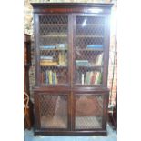 A George III mahogany library bookcase i