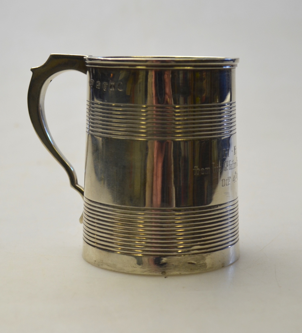 A George III banded silver Christening m - Image 2 of 4