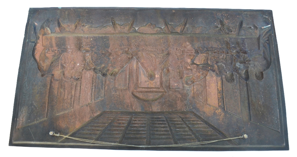 A relief-cast bronze plaque of Da Vinci' - Image 6 of 6