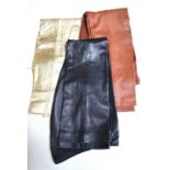 Eleven 1970s assorted leather and suede