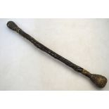 A 19th century Naval petty officers or press-gang cosh with lead core,