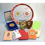 An interesting collection of Olympic and Commonwealth memorabilia,