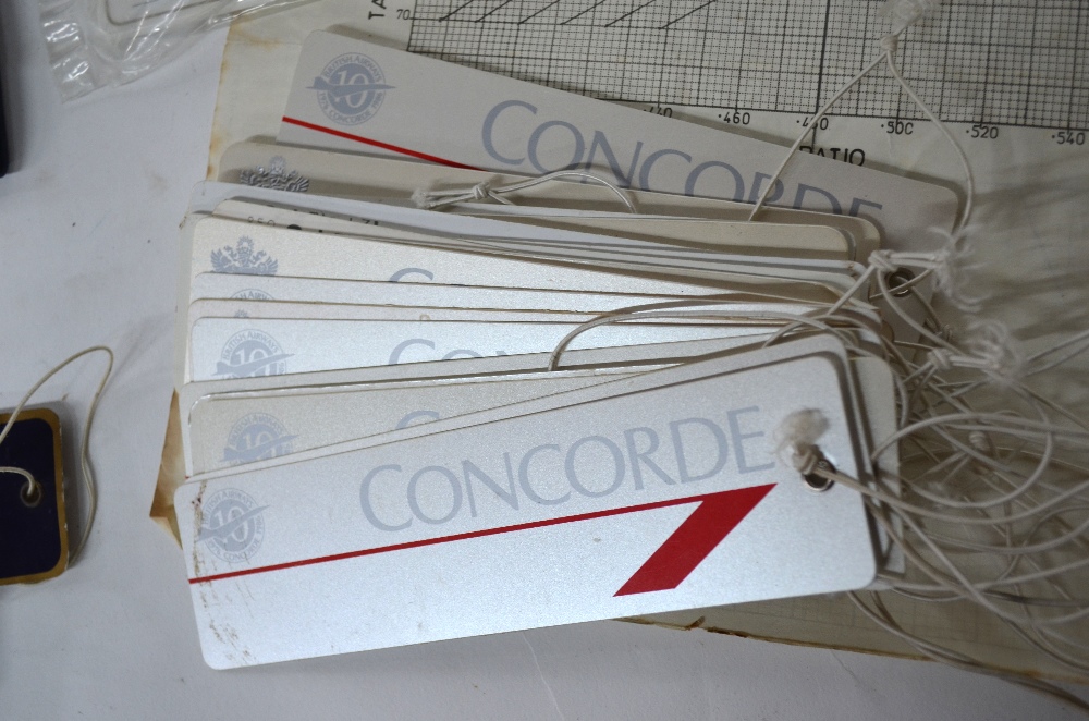 An interesting selection of British Airway Concorde memorabilia including luggage labels, - Image 3 of 10