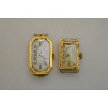 WRONG IMAGE A lady's Cyma Cymaflex 18ct wristwatch with shaped and textured bezel,