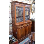 A George III mahogany chiffonier bookcase,