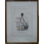 Four various military engravings - 'Departure of the Grenadier Guards from Trafalgar Square Feb 22