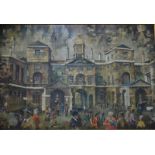 Piper - Queens Guard Parade, London, oil on canvas, signed lower left,