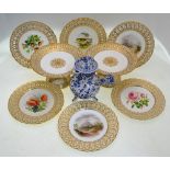 A Victorian dessert service, possibly Minton,