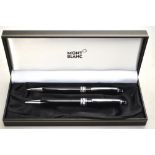 WITHDRAWN Two boxed Mont Blanc Meisterstuck Classique ball-point pens Condition Report