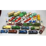 Unboxed Dinky models, Tipping Wagon 250, Royal Mail Van 346,