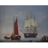 David Beatty - A pair of maritime views, oil on board, signed,