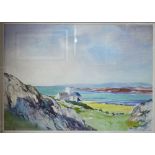 Tom Gilfillan (act 1932-53) - Iona Castle, watercolour, signed lower right,